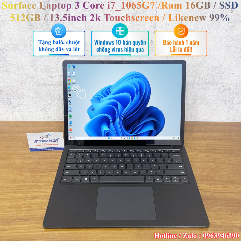 Surface Laptop 3 Core i7_1065G7 /Ram 16GB / SSD 512GB / 13.5inch 2k ...
